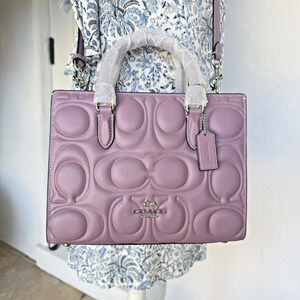 Coach Maggie Small Tote Bag Signature Leather CY670 Jasmine